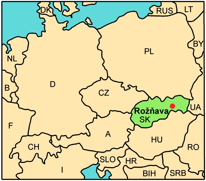 Map of Slovakia 1999